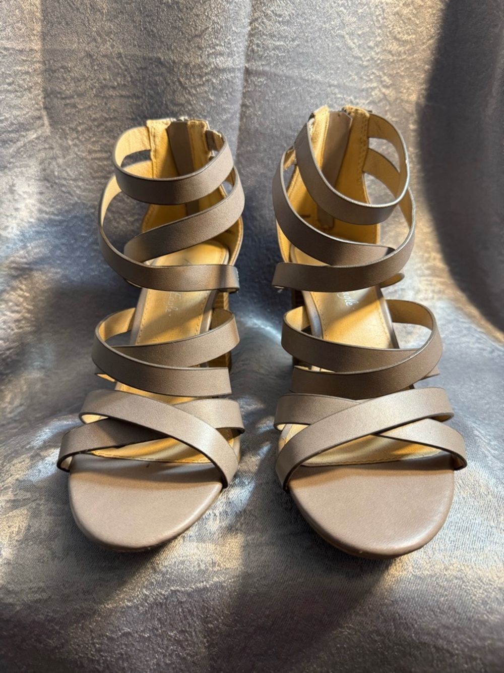 American Eagle Strappy Taupe Women's Gladiator Sandals